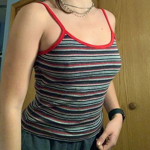 Striped Spaghetti Strap Top
